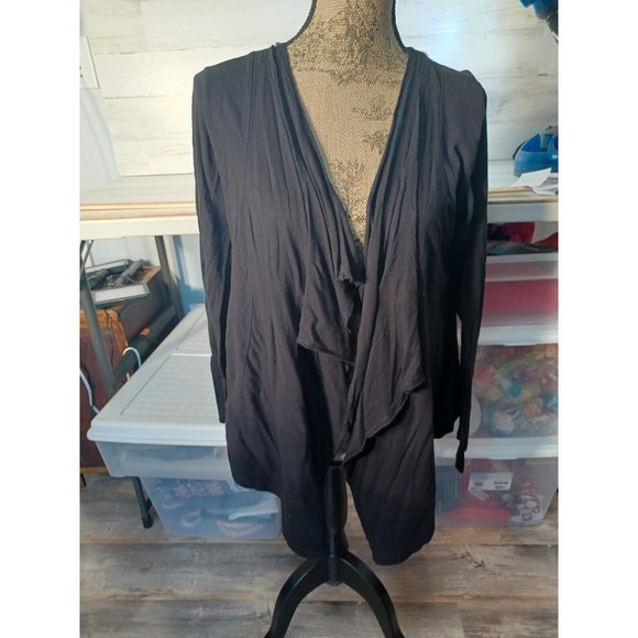 Women's Black Gap‎ Cardigan Size Medium - Picture 13 of 16